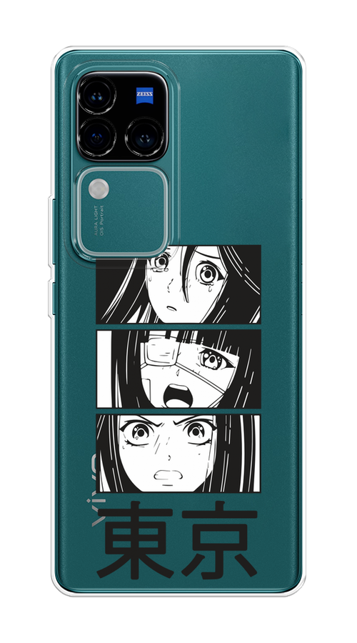 

Чехол на Vivo V30 Pro/S18 Pro "Tokyo girls", Белый;черный;прозрачный, 269950-1