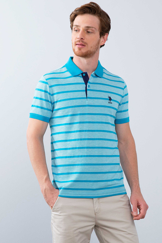 

Футболка-поло мужская G081GL0110PLAG U.S. POLO Assn. голубая S, G081GL0110PLAG