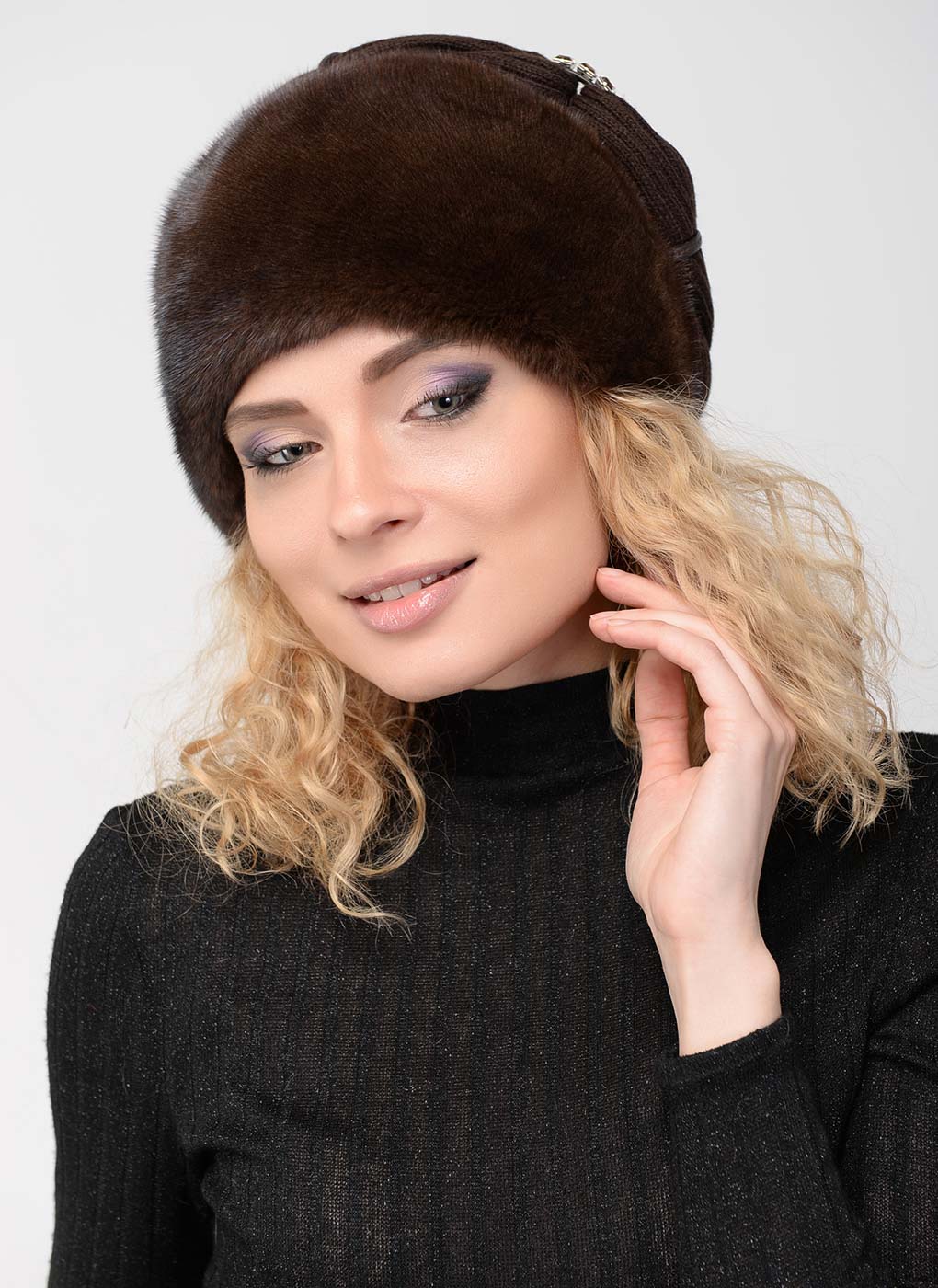 

Шапка чалма женская Каляев 26488 орех, р. 56-58, 26488