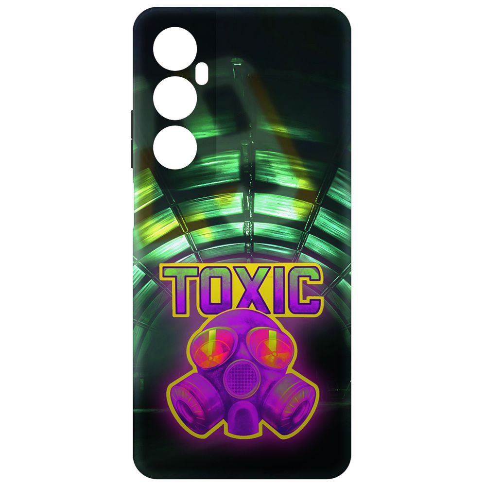 

Чехол-накладка Krutoff Soft Case Cтандофф 2 (Standoff 2) - Стикер Toxic для Realme C65, Черный