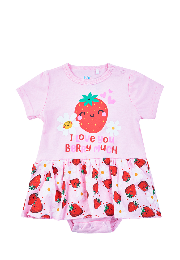 

Боди детское Kari Baby SS23B02200501, розовый, 62, SS23B02200501
