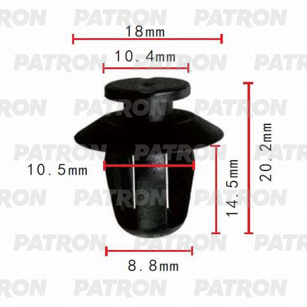 

Клипса Автомобильная PATRON P370275