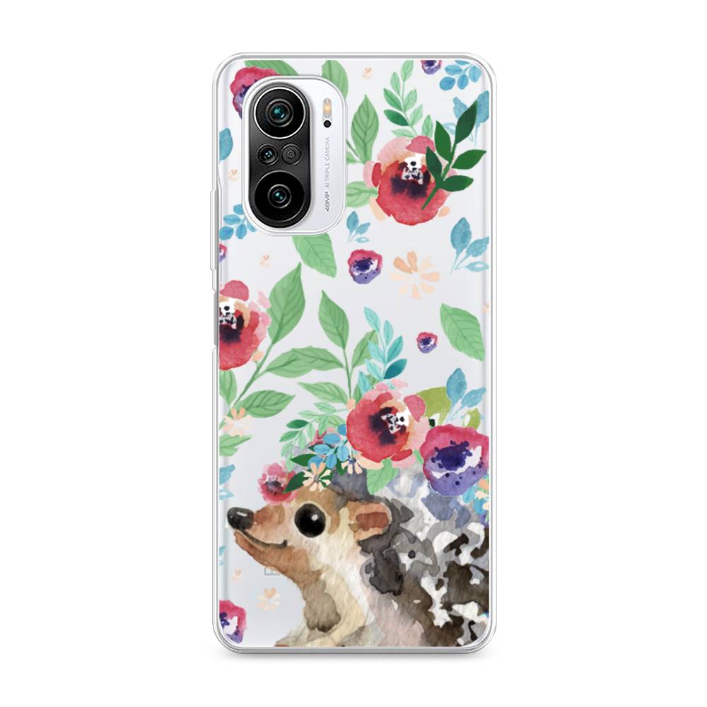 

Чехол Awog на Xiaomi Redmi K40 "Ежик в цветах акварель", Разноцветный, 310950-2