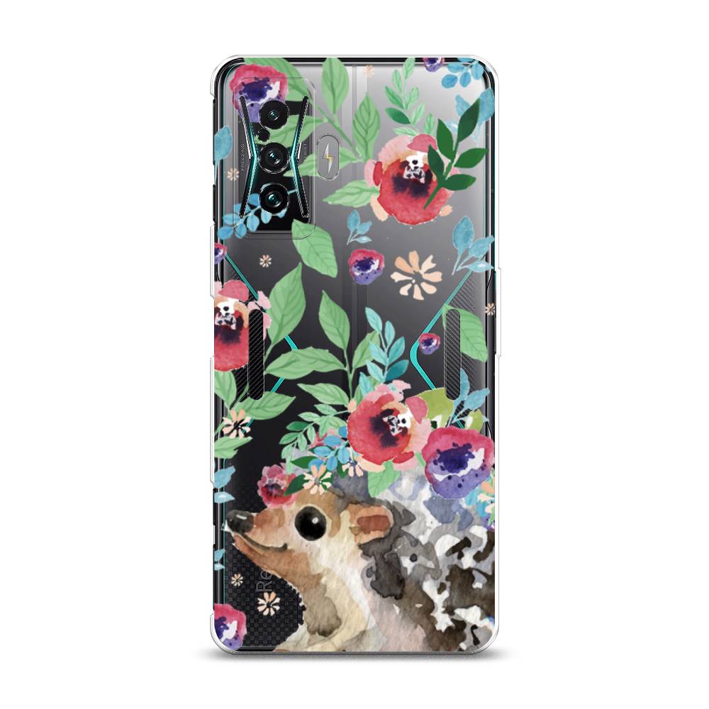 

Чехол Awog на Xiaomi Redmi K50 GE/F4 GT "Ежик в цветах акварель", Разноцветный, 314350-2
