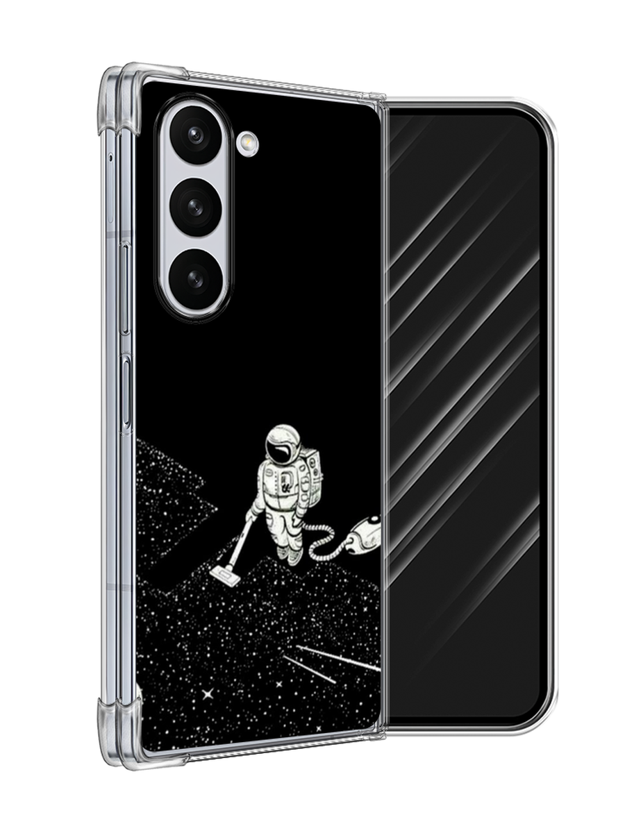 

Чехол Awog на Samsung Galaxy Z Fold 6 "Космонавт с пылесосом", Белый, 2109850-1