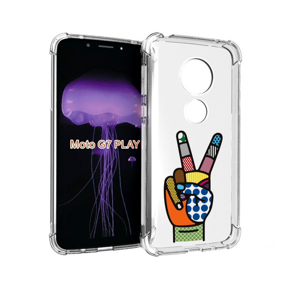 

Чехол MyPads йоу пальчики для Motorola Moto G7 Play, Прозрачный, Tocco