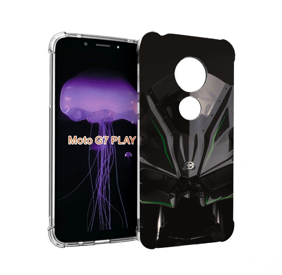 

Чехол MyPads кавасаки мото для Motorola Moto G7 Play, Прозрачный, Tocco