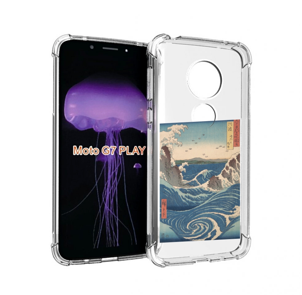 

Чехол MyPads картинка волны водоворот для Motorola Moto G7 Play, Прозрачный, Tocco