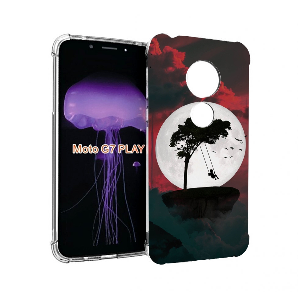 

Чехол MyPads качели-над-пропастью для Motorola Moto G7 Play, Прозрачный, Tocco