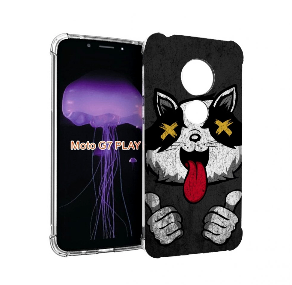 

Чехол MyPads классный зверек для Motorola Moto G7 Play, Прозрачный, Tocco