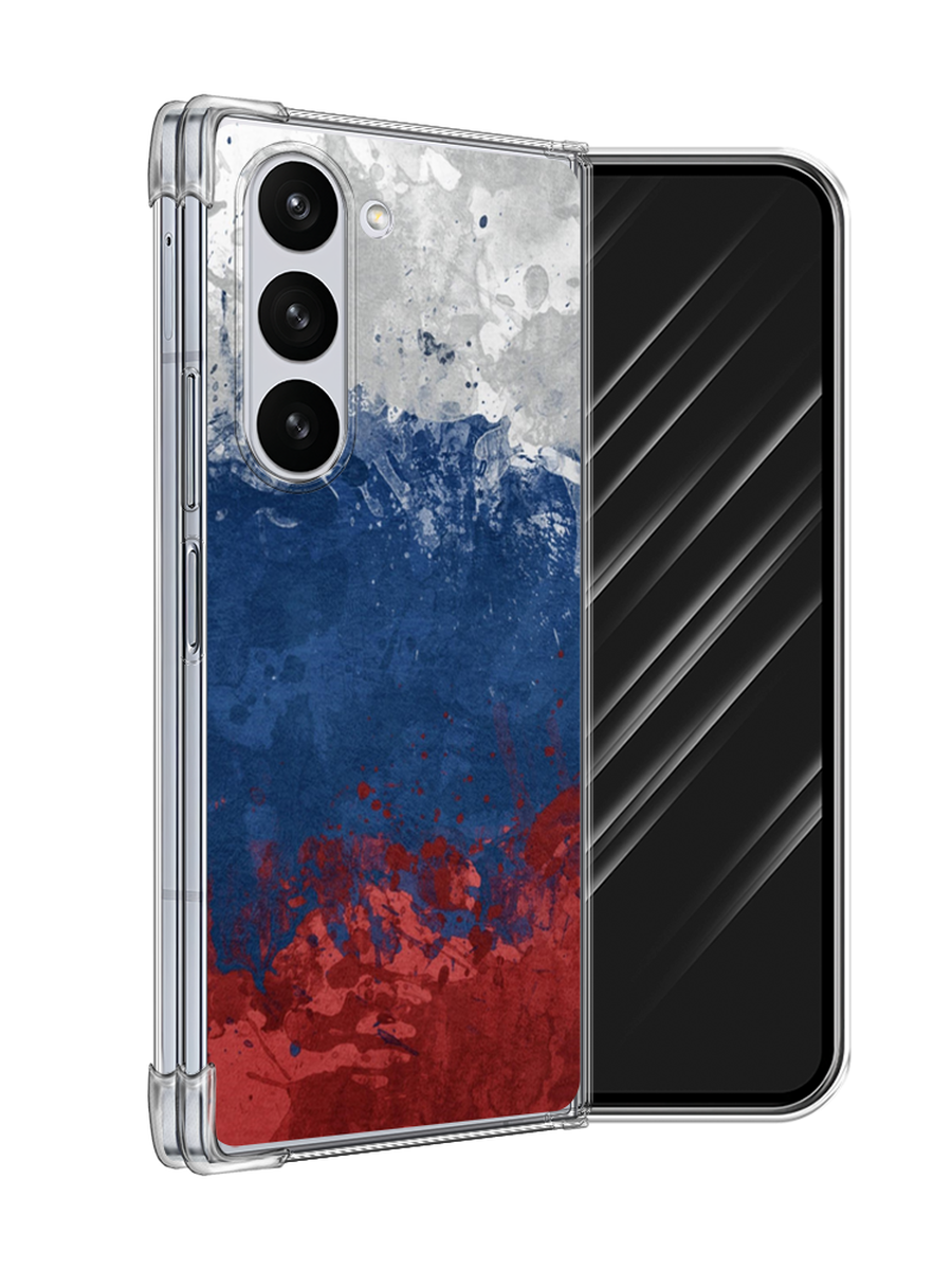 

Чехол Awog на Samsung Galaxy Z Fold 6 "Флаг России неровный", Белый;синий;красный, 2109850-1