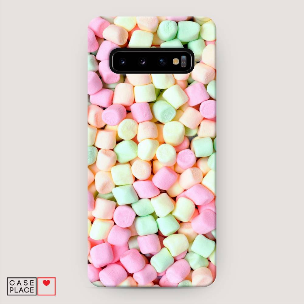 фото Пластиковый чехол "marshmallows" на samsung galaxy s10 + awog