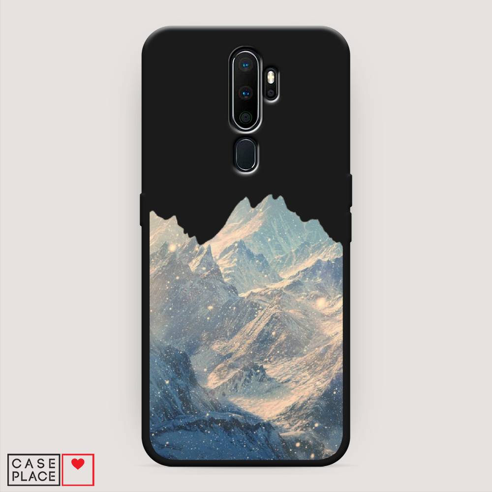 фото Матовый силиконовый чехол "горы арт 2" на oppo a9 (2020) awog