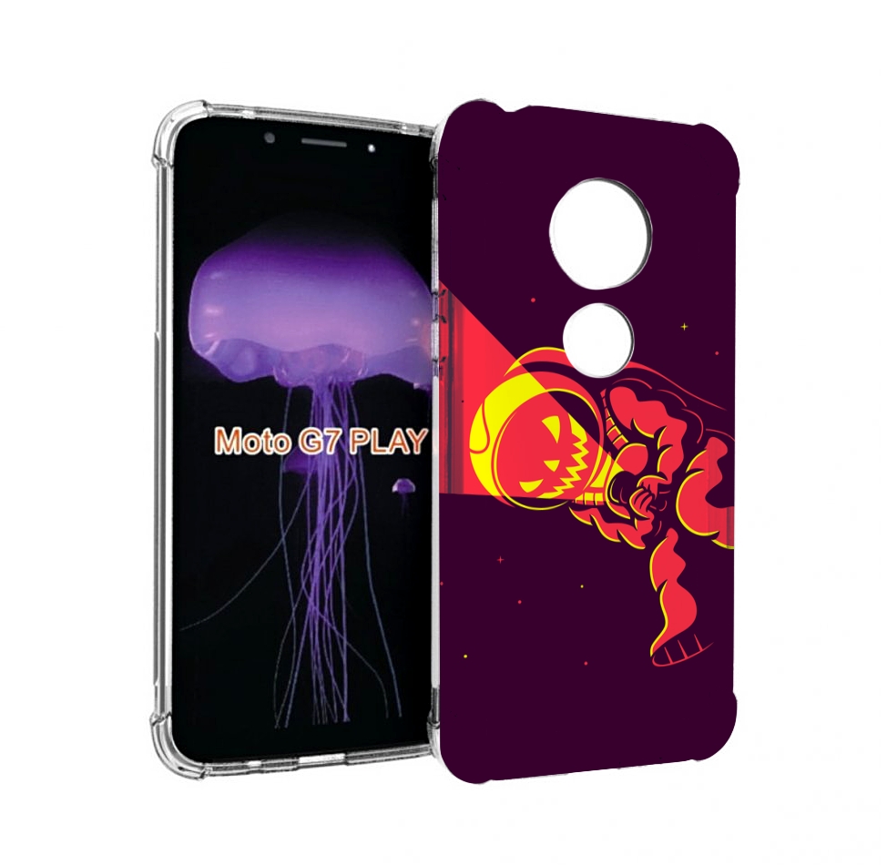

Чехол MyPads космонавт-в-хеллуин для Motorola Moto G7 Play, Прозрачный, Tocco