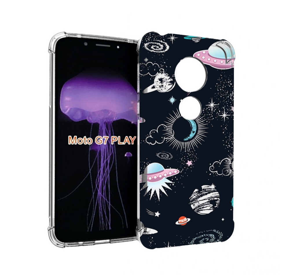 

Чехол MyPads космос-мини-картинки для Motorola Moto G7 Play, Прозрачный, Tocco