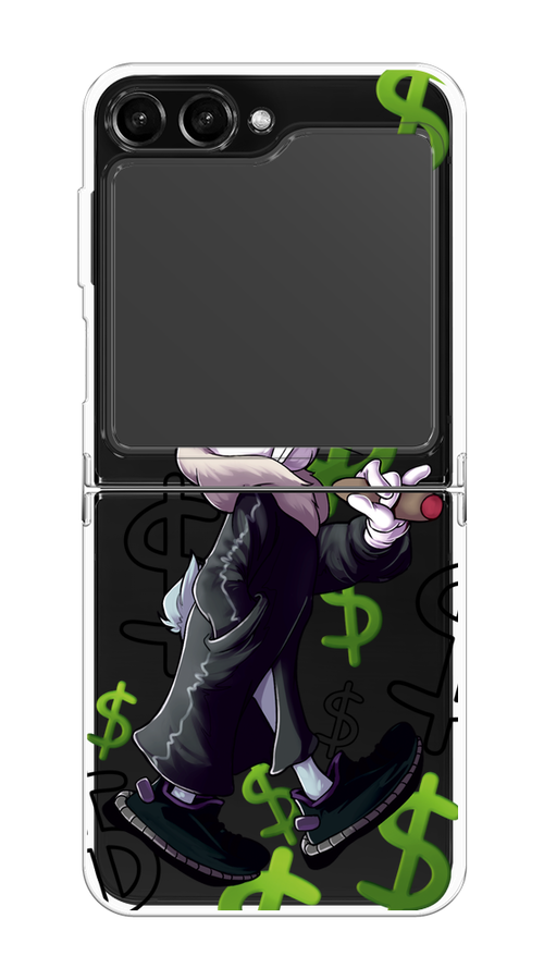 

Чехол на Samsung Galaxy Z Flip 5 "Rich Bugs Bunny", Зеленый;черный;голубой, 2108350-6