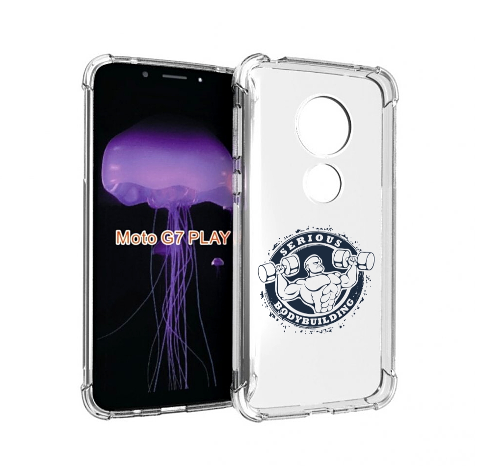 

Чехол MyPads бодибилдинг воля к победе для Motorola Moto G7 Play, Прозрачный, Tocco