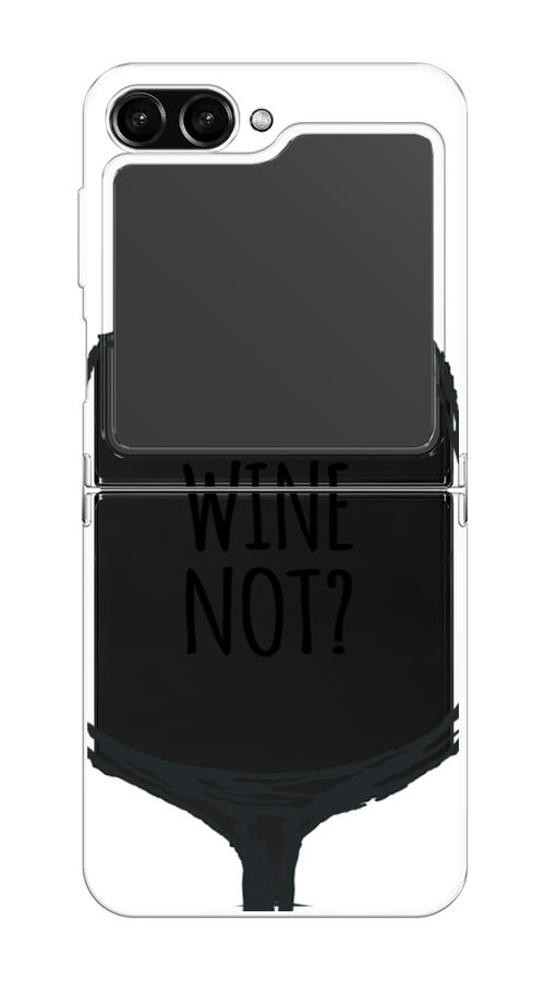 

Чехол на Samsung Galaxy Z Flip 5 "Wine not white", Белый, 2108350-6