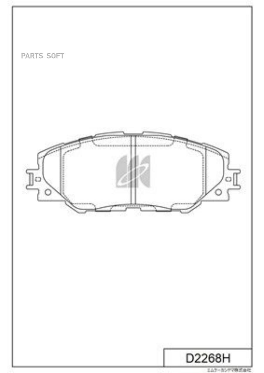 

Колодки Тормозные Toyota Rav 4 Aca30_series/Ala30 05- Kashiyama Kashiyama арт. D2268H