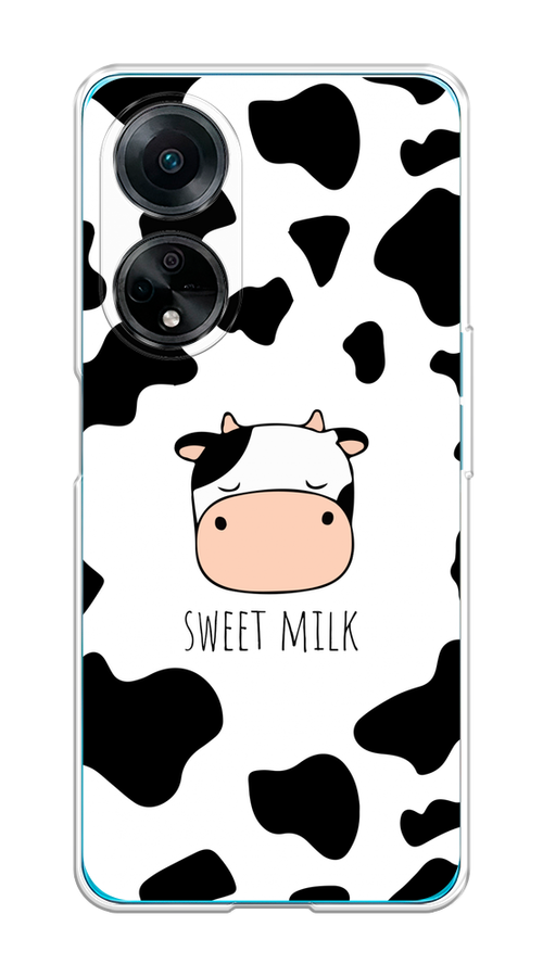 

Чехол на Oppo A98 "Sweet milk", Розовый;белый;черный, 2514450-1