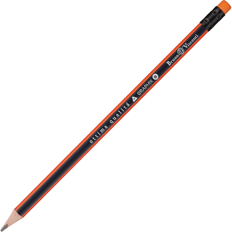 

Карандаш чернографитный BV Graphix с ластиком В 21-0023, (10шт.)