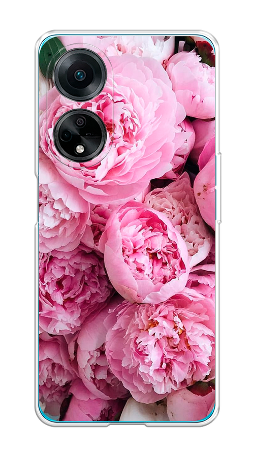 

Чехол на Oppo A98 "Розовые пионы", Бежевый;розовый, 2514450-2