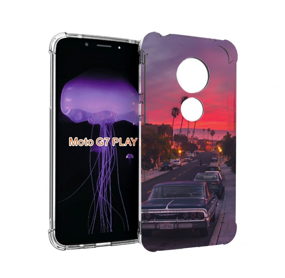 

Чехол MyPads красивая дорога америки для Motorola Moto G7 Play, Прозрачный, Tocco