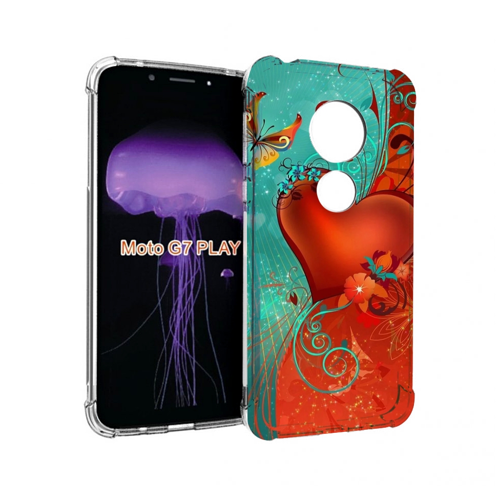 

Чехол MyPads красивые-яркие-сердечки для Motorola Moto G7 Play, Прозрачный, Tocco