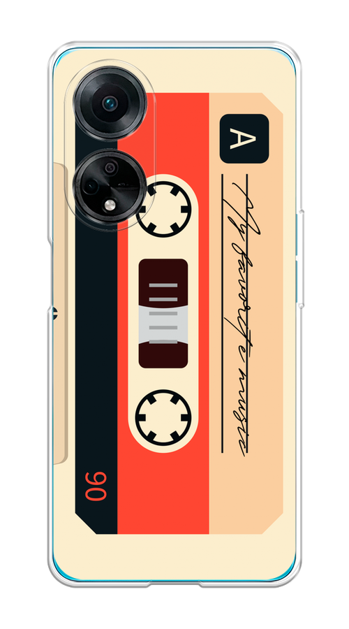 

Чехол на Oppo A98 "Бежевая кассета", Черный;красный;бежевый, 2514450-6