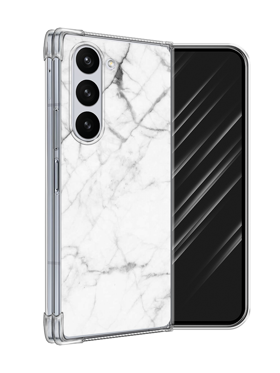 

Чехол Awog на Samsung Galaxy Z Fold 6 "Светлый мрамор", Серый, 2109850-1