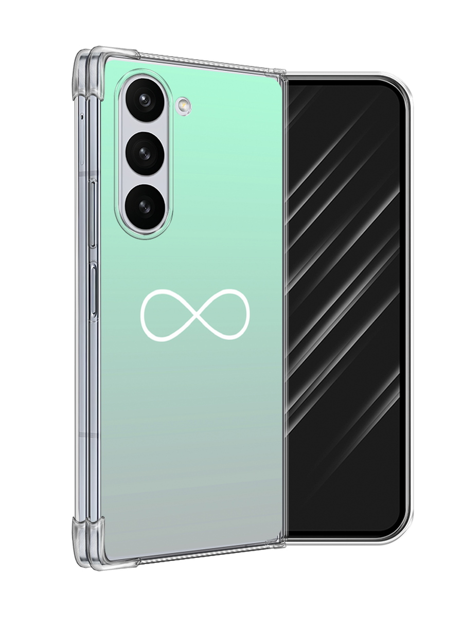 

Чехол Awog на Samsung Galaxy Z Fold 6 "Бесконечность от Тиффани", Бирюзовый, 2109850-1