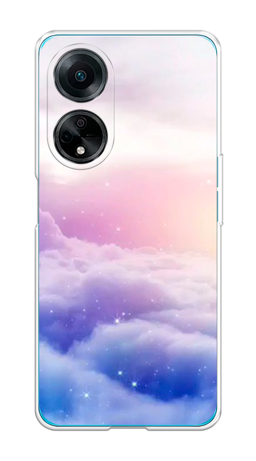 

Чехол на Oppo A98 "Небеса", Голубой;белый;розовый, 2514450-2