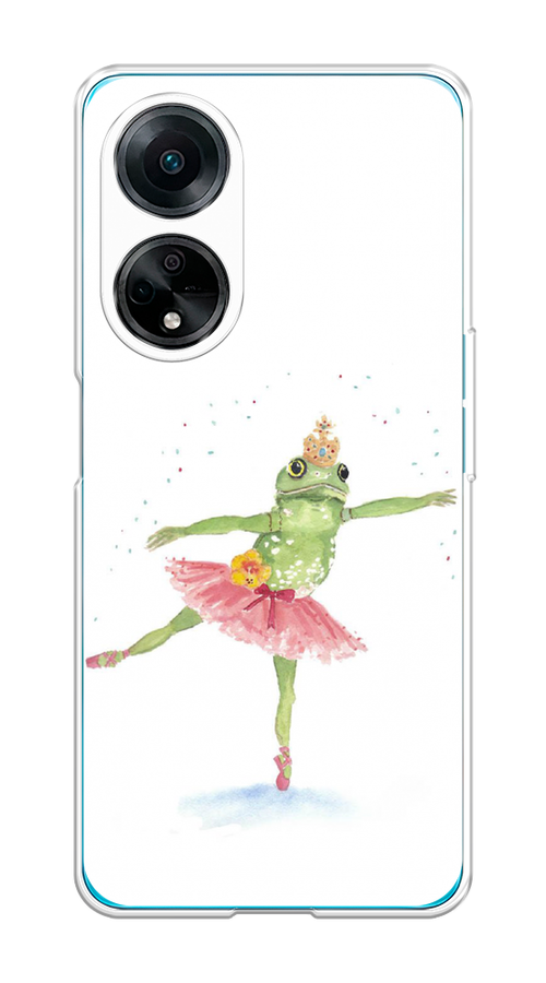

Чехол на Oppo A98 "Лягушка-балерина", Зеленый, 2514450-4