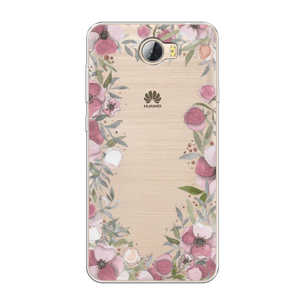 

Чехол Awog на Huawei Y5 II "Розовая цветочная рамка", Разноцветный, 61950-8