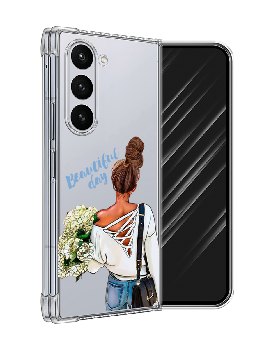 

Чехол Awog на Samsung Galaxy Z Fold 6 "Beautiful day vector", Коричневый;белый;зеленый, 2109850-1