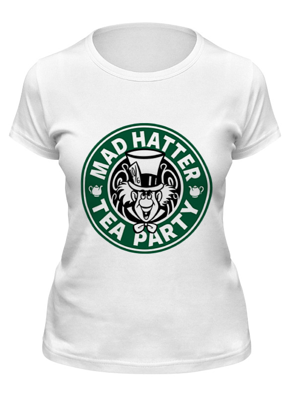 

Футболка женская Printio Безумный шляпник (mad hatter) белая L, Белый, Безумный шляпник (mad hatter)