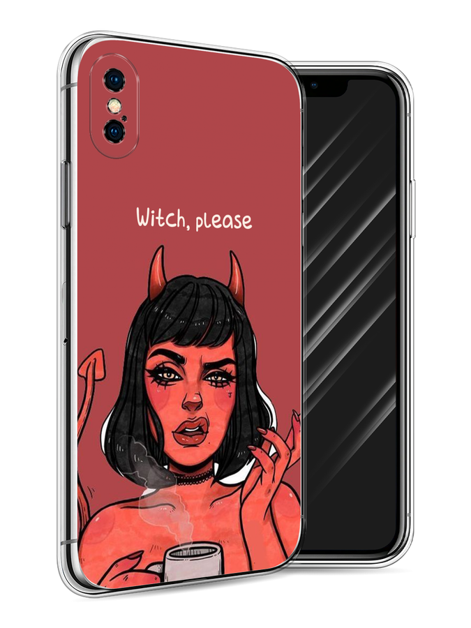 

Чехол Awog на Apple iPhone X (10) / Айфон X (10) "Evil Girl", Разноцветный, 11050-6