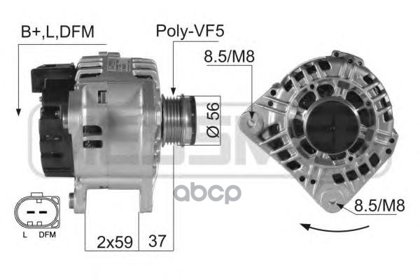 

Генератор ERA для Audi/Volkwagen 1.6-2.0tdi 1990-2008 210007, 210007