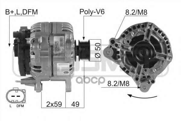 

Генератор ERA для Audi/Volkswagen 1.9tdi 210045, 210045