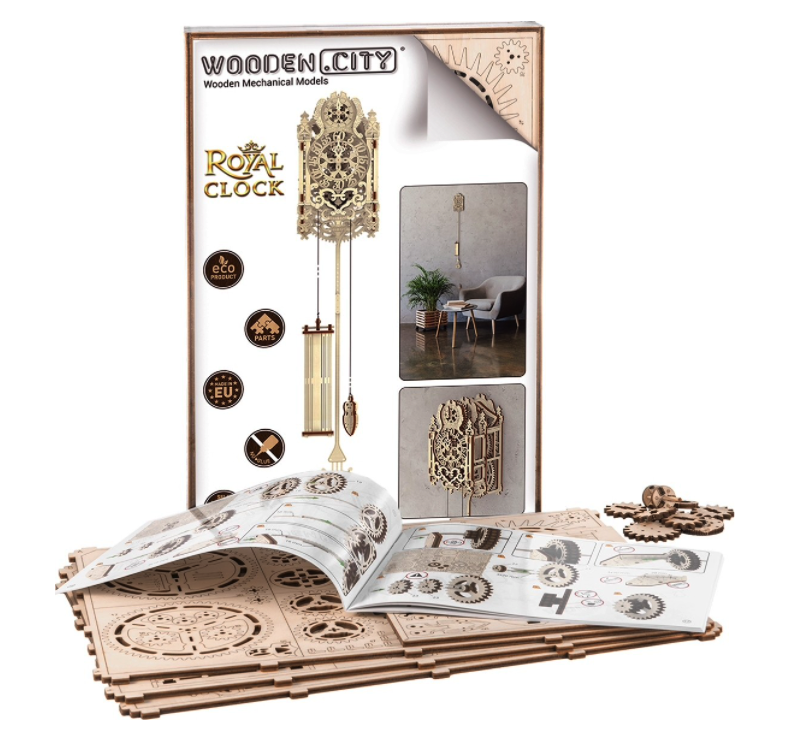 фото Модель для конструирования wooden city королевские часы, арт. 314 wooden toys