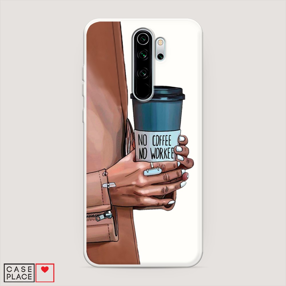 

Матовый силиконовый чехол "No coffee" на Xiaomi Redmi Note 8 Pro