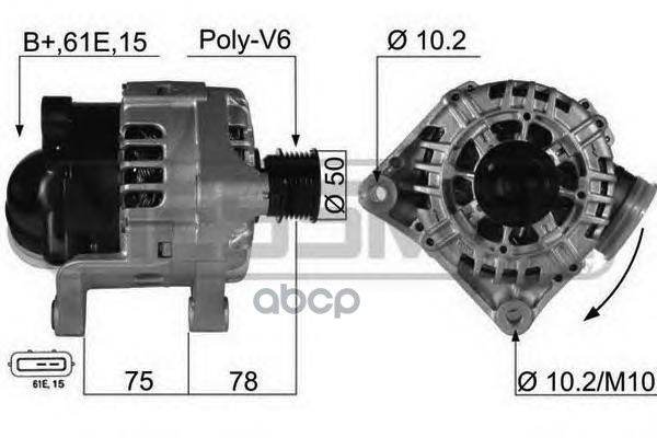 

Генератор ERA для Bmw E46, E39, E53 2.0-3.0 210464, 210464