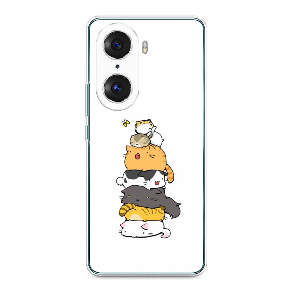 

Чехол Awog на Honor 60 Pro "Бутерброд из котиков", Разноцветный, 6106750-10