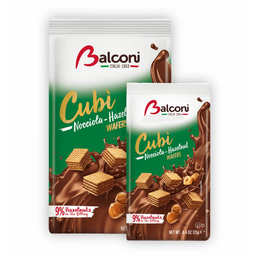 

Вафли Balconi Кубики с ореховой начинкой 125 г