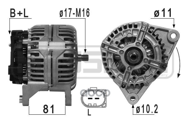 

Генератор Iveco Daily Iii/Iv/V Fiat Ducato 140a 210940 Era арт. 210940, 210940