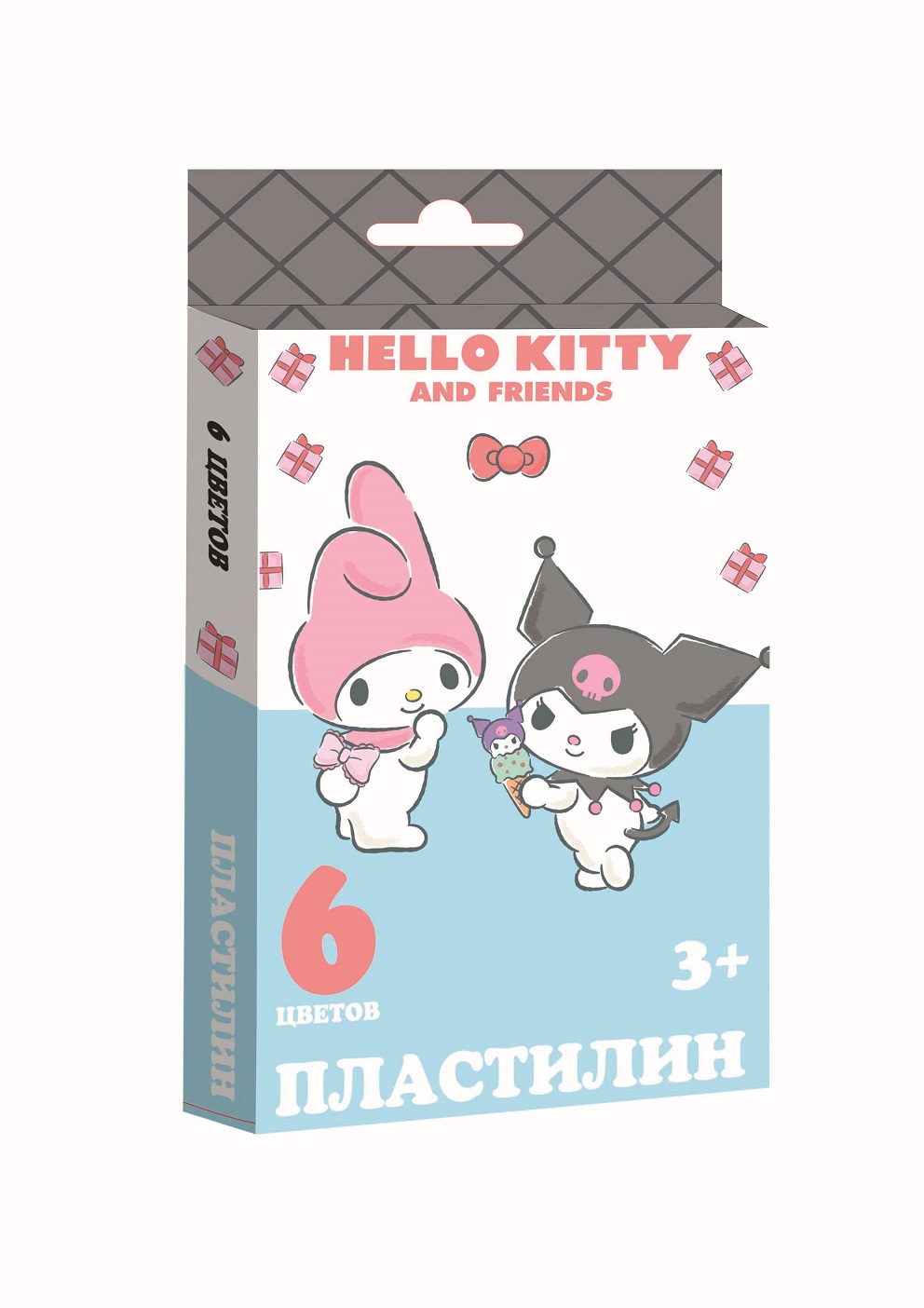 

Пластилин Hello Kitty&Friends 120 г 6 цветов, Разноцветный