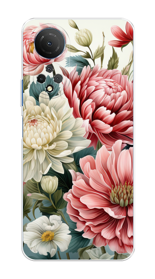 

Чехол на Honor X7 2022 "Садовые цветы рисунок", Розовый;зеленый;белый, 6108850-1
