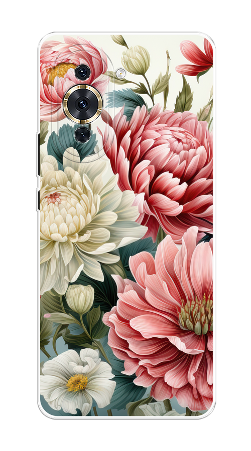 

Чехол на Huawei Nova 10 Pro "Садовые цветы рисунок", Розовый;зеленый;белый, 6109050-1