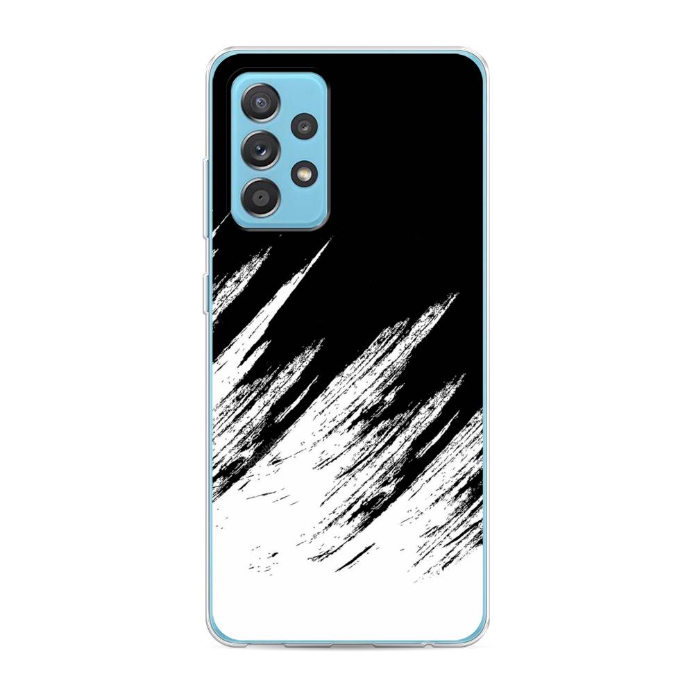 фото Силиконовый чехол "черно белые брызги" на samsung galaxy a52s awog