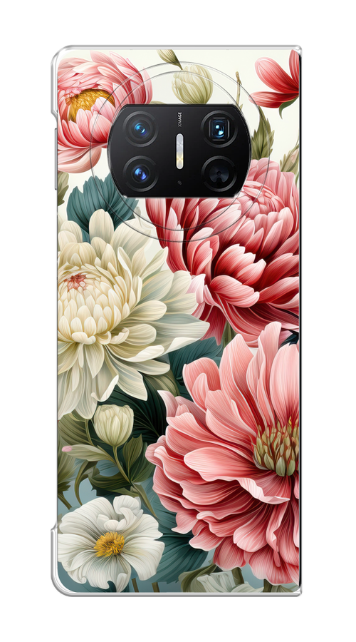 

Чехол на Huawei Mate X3 "Садовые цветы рисунок", Розовый;зеленый;белый, 6122450-1
